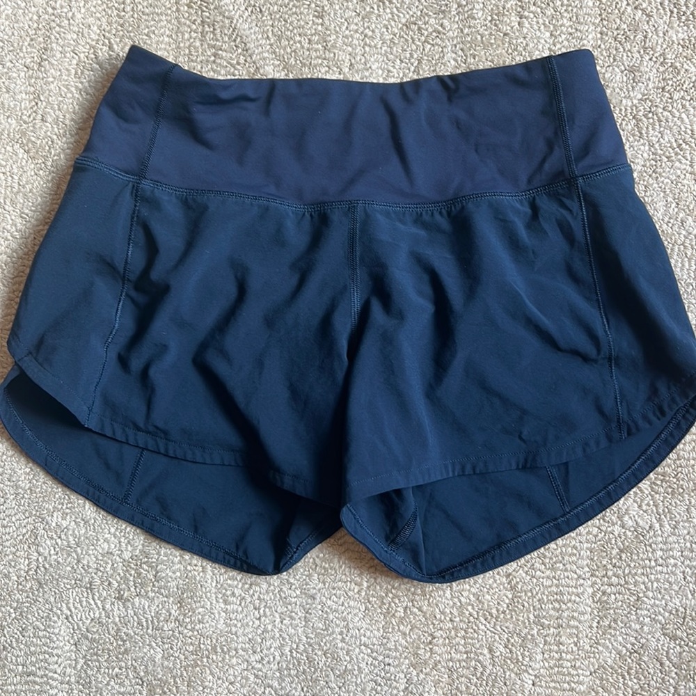 Lululemon navy running shorts Sz 2 Tall